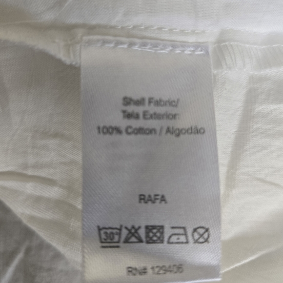 VENUS (NWOT)White Embroidered Blouse.Sz 10 - Picture 7 of 10